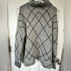 Gray turtleneck